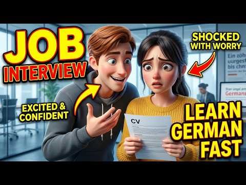 German Interview Questions Answered | Slow Conversation for Beginners