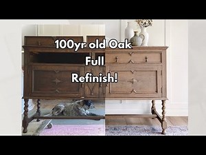 Antique Oak Sideboard Transformation Revealed!