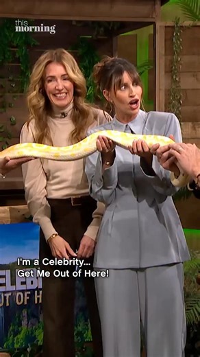This Morning on Instagram: "It’s been ten years since Ferne McCann stepped foot into the #ImACeleb Jungle but her fear of snakes still remains... until today! 👀🐍"