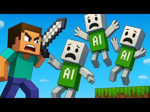 Fighting INSANE AI BOTS in Minecraft 😂” These AI BOTS Are TOO Smart ☠️Minecraft Challenge!” 🎀STREAM🎀