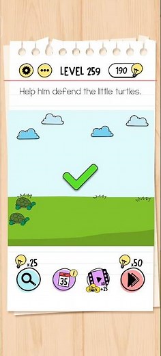 Brain Test Level 259 Solution & Walkthrough | Tricky Puzzles (Android & iOS Shorts)