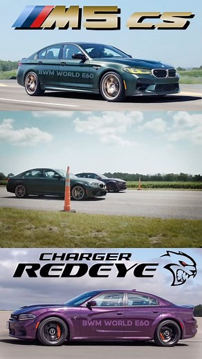 61K views · 453 reactions | BWM M5 CS VS DODGE CHARGER REDEYE #reels #bmw #m5 #cs #dodge #charger #redeye #dragrace | BMW WORLD E60 | Facebook