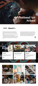 National art school - HTML Template by Nicepage