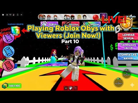 🔴 LIVE! Playing Roblox Obbys with Viewers (Join Now!) Part 10