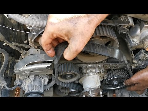 How to Toyota 2L 3L 5L timing belt installed