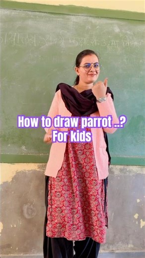 How to draw parrot 🦜 #artandcraft