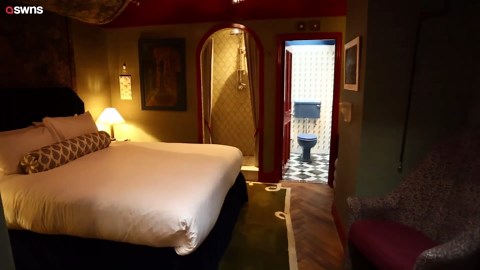 Britain's smallest hotel opens in a former Victorian toilet under a busy road