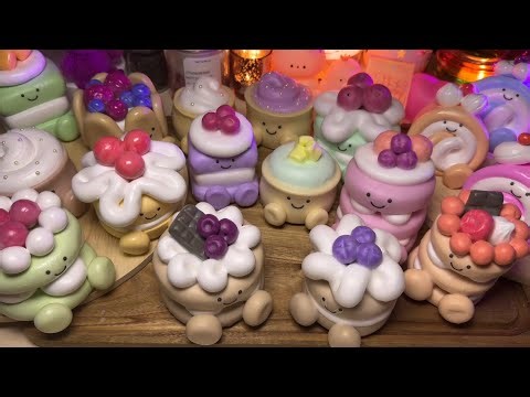 Wax vs Nail Polish Cracking Dessert Jellycat-Inspired Clay Plushies | Satisfying Crunchy ASMR | 4K