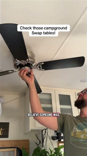 We Turned a Free Ceiling Fan Into an RV Upgrade