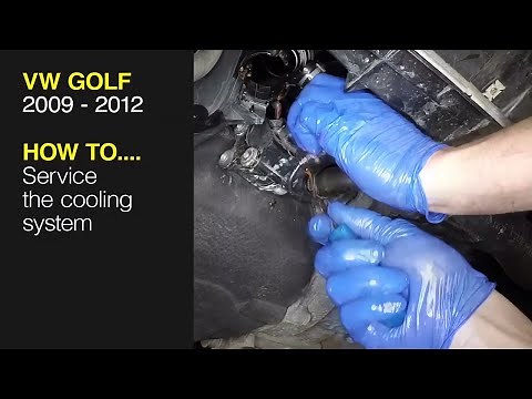 How to Service the cooling system on the Volkswagen Golf 2009 to 2012