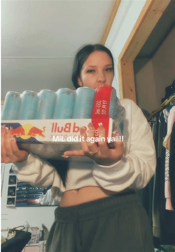 I love how she funding my Red Bull problem😭😂 #fyp #redbull #redbulladdiction #blowthisup?