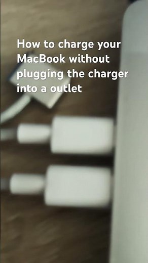 How to charge your MacBook without plugging the charger into a outlet