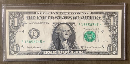 2017A 1 Dollar Star Note - San Francisco L15858745* - Replacement Bill - Etsy