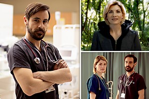 Scots actor Emun Elliot plays Doctors and nurses with Doctor Who's Jodie Whittaker
