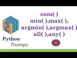 Python NumPy Tutorial | Machine Learning Basic Part-6 | Functions in Numpy