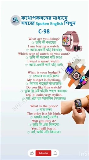 ইংরেজি কথা বলা শেখা | Spoken English Daily Conversation #english #shorts #trending