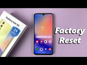 How To Factory Reset Samsung Galaxy A34 5G