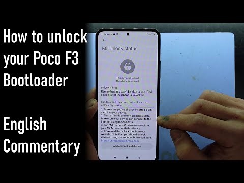 How to unlock The Poco F3 Bootloader