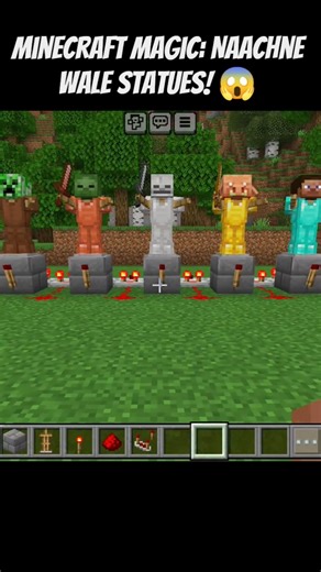 Dancing Statues? Minecraft Redstone Magic ✨