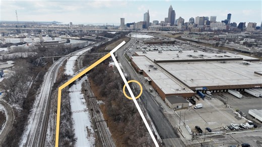 Drone footage traces route of Cleveland’s next big multi-use trail