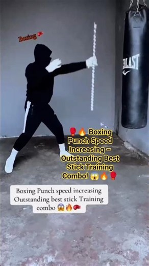 🥊🔥 Boxing Punch Speed Increasing – Outstanding Best Stick Training Combo! 😱🔥🥊 #boxingtraining #fyp ⚡