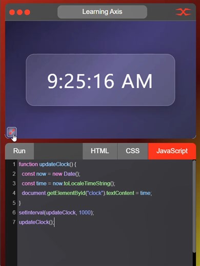 Creating a Digital Clock with HTML, CSS, and JavaScript