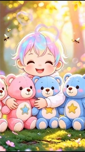 Cute 3D Baby Bears Adventure in the Forest 🧸🌲 | Fun Kids Animation #Shorts