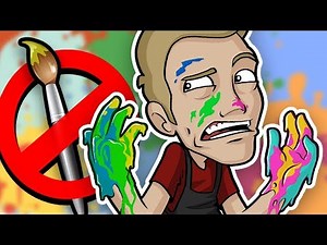 FINGER PAINTING Art Challenge - NO BRUSH ALLOWED!!