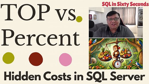 TOP vs. TOP PERCENT: Hidden Costs - SQL in Sixty Seconds 206 - SQL Authority with Pinal Dave