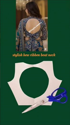 Stylish Back Open Blouse Design | New model Round Back Neck With Bow | Latest Designer Blouse 2025