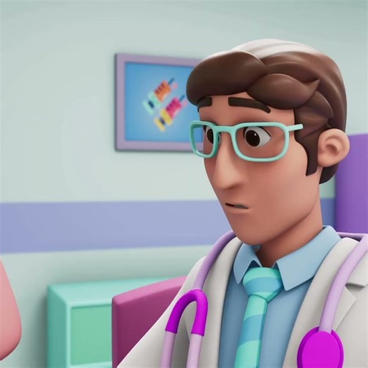 Ouch! My Tummy Hurts! Don't Eat Blocks 🧱🩺 #kidssongs #toddlerlearning #animation #shorts