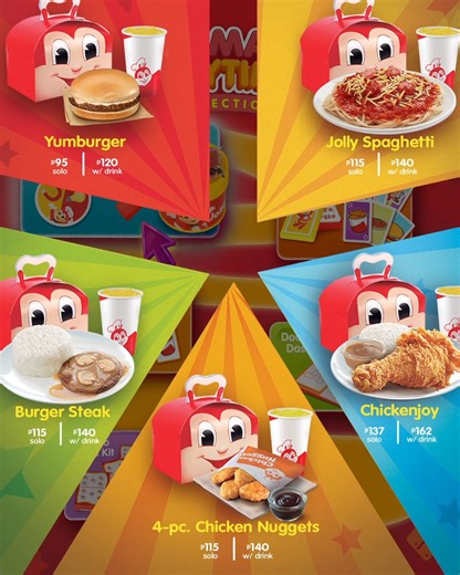 Family bonding is made even better with Jollibee's ultimate playtime collection! Get a new game with every Jollibee Kids Meal now! Order now via: 📱 bit.ly/JollibeePHApp 💻 JollibeeDelivery.com ☎️ #87000 🏬 Dine-in or Take Out 🚗 Drive-Thru 🏍️ GrabFood or Foodpanda | Jollibee