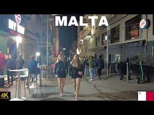 Paceville Malta St Julians nightlife walking tour Saturday night