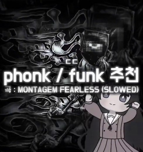 phonk/funk 추천 - 곡 : MONTAGEM FEARLESS (SLOWED) ☠️🔥 #brazilianfunk #funk #phonk #펑크 #노래추천