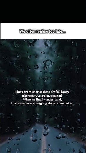 One Thing We Realised After Many Years Had Passed #shortvideo