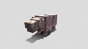 Hippo - Minecraft animal #BlockBench - 3D model by W'Projects (@wprojects)