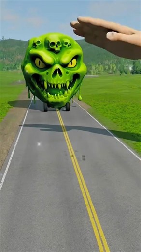 Big & Small Moon Monster Cars vs Giant Massive Hand Slap 😂 in BeamNG.drive - BNG Games