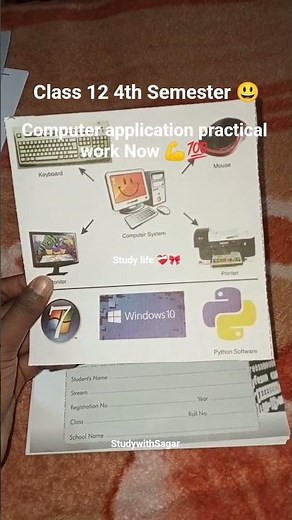 Computer Application Practical Work | Basic Computer System & Software