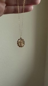 Gold Filled Cross Necklace, Beaded Chain, Gold Cross Medallion Necklace, Layering Necklace, Gift for Mom, Everyday Necklace, on Trend - Etsy