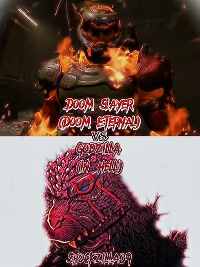 Godzilla (In Hell) vs Doom Slayer (Doom Eternal) |#godzillainhell #doometernal
