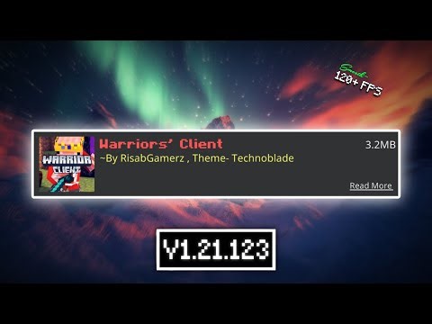 Warrior Client For MCPE 1.21+ | Fps Booster Client 🔥