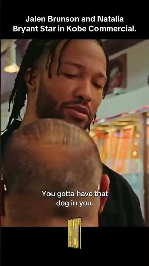 Jalen Brunson and Natalia Bryant Str in Nike’s Halo Kobe 3 commercial. #kobe #youtubeshorts