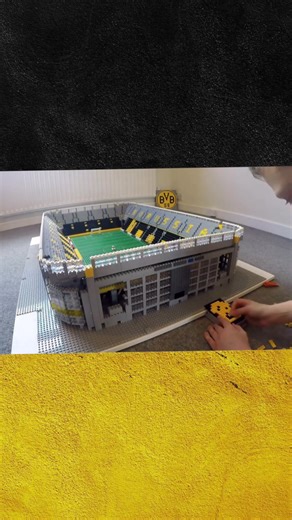 Borussia Dortmund built in Lego 🔥… Built during Covid. #football #lego #BvB #dortmund #bundesliga