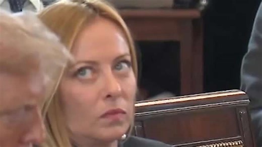 Italian PM Giorgia Meloni caught rolling her eyes as Merz ‘lectures’ Trump during Ukraine talks
