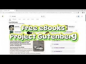 How to Download FREE eBooks | Project Gutenberg Tutorial