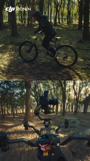 Chasing motion with DJI RS 5 and DJI SDR Transmission. 🚵🌲 Intelligent tracking keeps every turn locked in, while low latency transmission ensures real time monitoring for dynamic videography. Would you try this setup for action shots? Created by BEST-FPV #DJIRonin #DJIRS5 #SDRTransmission #Videography #MTB #RoninSetup | DJI Ronin