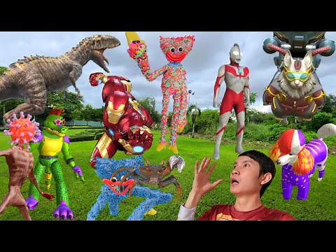 Siêu nhân | khủng long | con bò | quỷ đầu loa | người nhện | 161 - 167