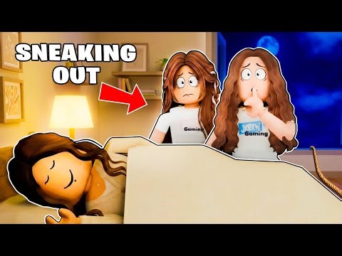 SNEAKING out at 3AM *Brookhaven Roleplay*