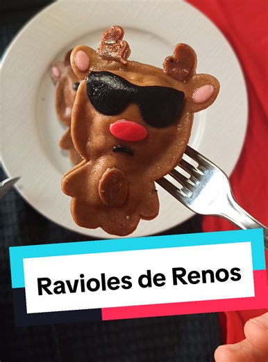 Creación de ravioles de renos para Navidad
