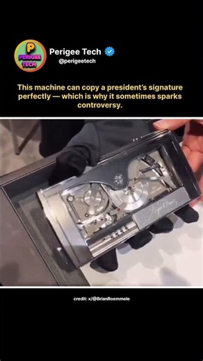 This Machine Can Copy Any Signature Perfectly 🤯 #shorts #technology #engineering #innovation
